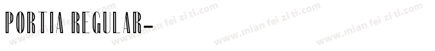 Portia Regular字体转换